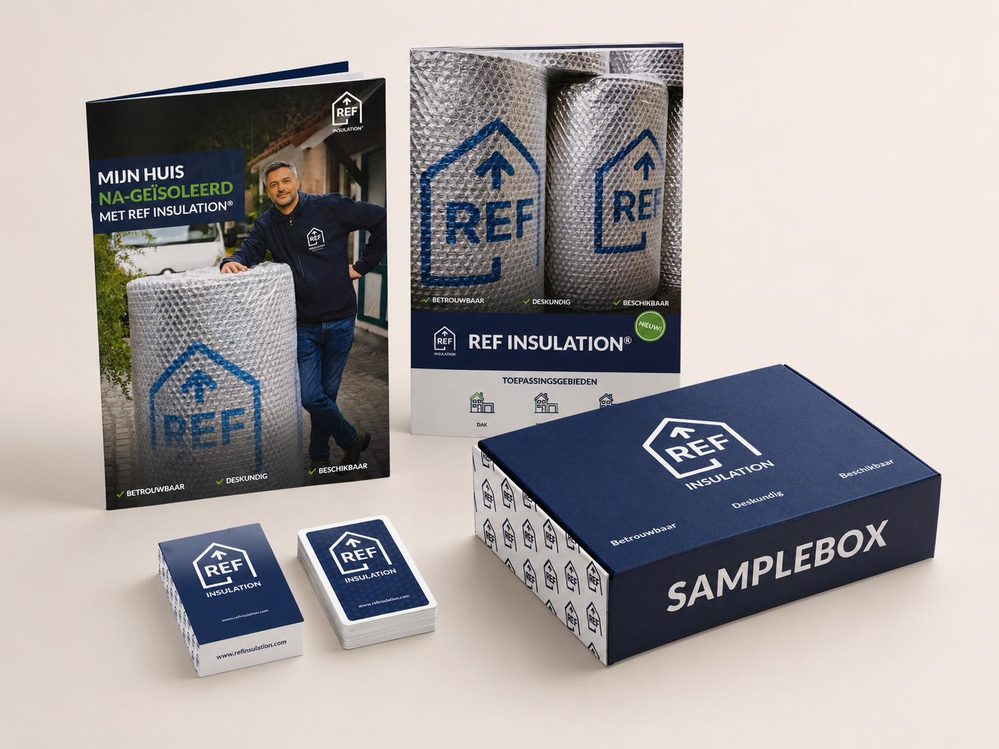 Mockup van drukwerk en branding